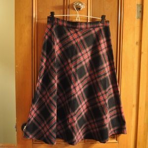 Vintage Plaid Wool Blend Kilt Skirt Size 6 🇨🇦